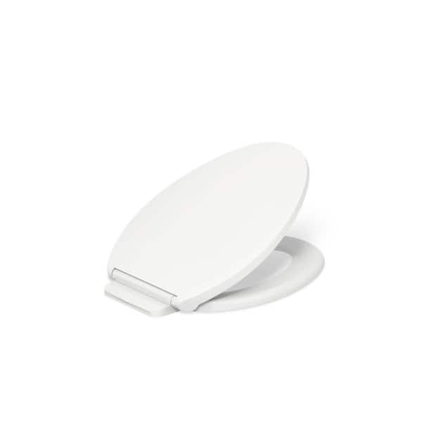 Glenbury Elongated Readylatch Quiet-Close Toilet Seat in White