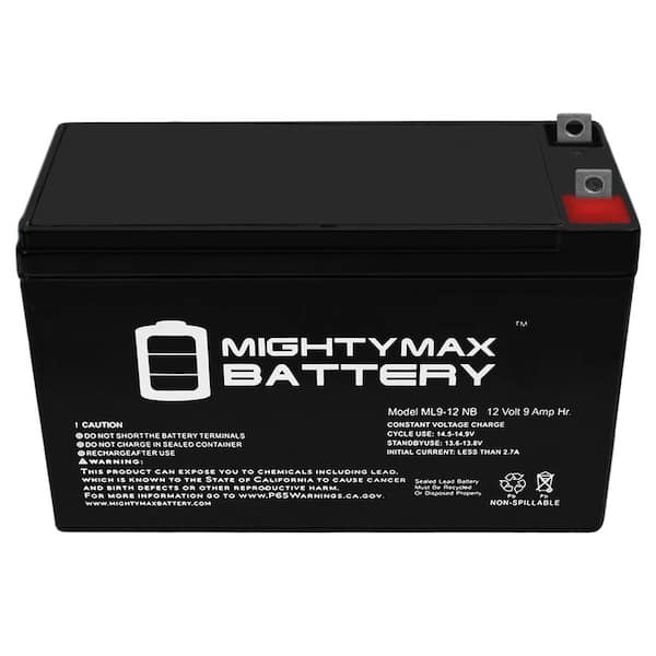 MIGHTY MAX BATTERY 12V 9Ah SLA Replacement Battery for Monster Rockin Roller  4 Speaker MAX3983760 - The Home Depot