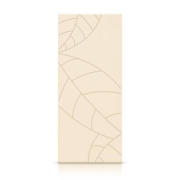 CALHOME 42 in. x 96 in. Hollow Core Beige Stained Composite MDF Interior Door Slab