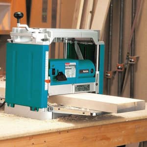 15 Amp 12 in. Corded Compact Portable Planer with Interna-Lok Automated Head Clamp, and Blade Set