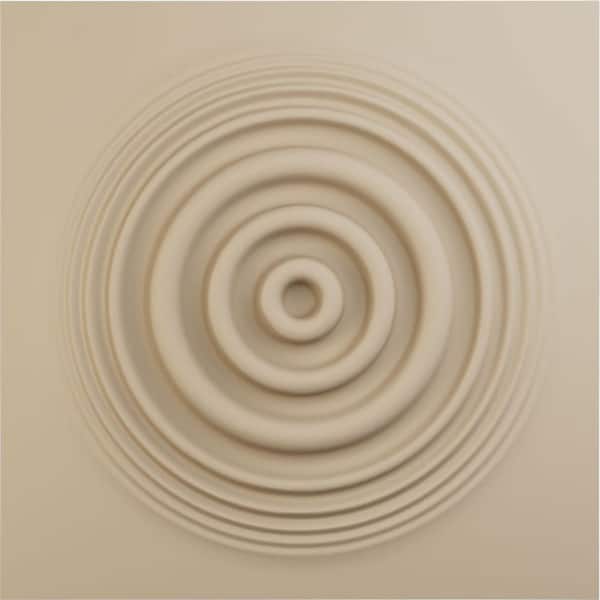 Ekena Millwork 19-5/8-in W x 19-5/8-in H Shallows EnduraWall Decorative 3D Wall Panel Smokey Beige