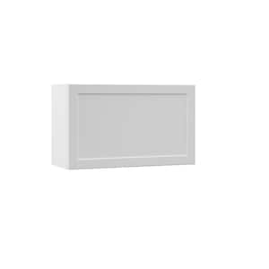 Designer Series Melvern Assembled 30x18x12 in. Wall Lift Up Door Kitchen Cabinet in White