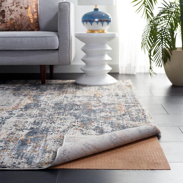 Grid Beige 4 ft. x 6 ft. Non-Slip Synthetic Rubber Rug Pad