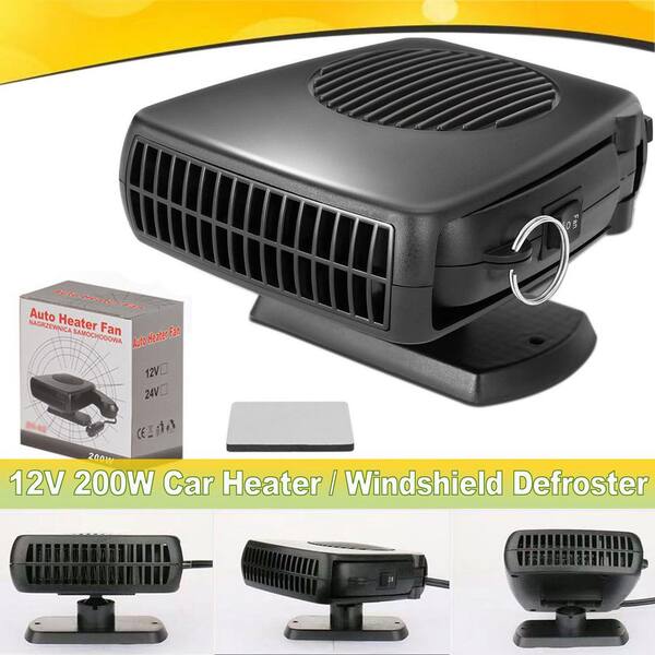harbor freight cigarette lighter heater 12V 200W 2-in-1 Portable Electric Car Heater & Defroster for Vehicle, Plug  into Cigarette Lighter for Windshield 27ISA11476