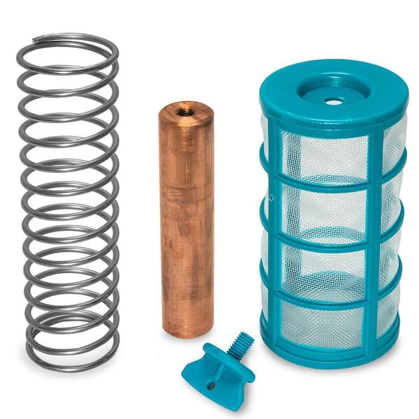 Solar Pool Ionizer Replacement Parts Kit with Copper Anode, Spring, Basket Screen and Wing Screw for 35,000 gal. Pool