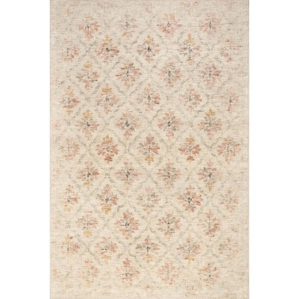 Padma Lakshmi X Rugs Elizabeth Hand-Tufted Vintage Medallion Wool-Blend Multicolor 9 ft. x 12 ft. Indoor Area Rug