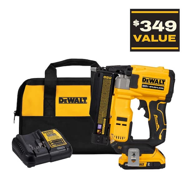 ATOMIC 20V MAX Lithium Ion Cordless 23 Gauge Pin Nailer Kit with 2.0Ah Battery and Charger
