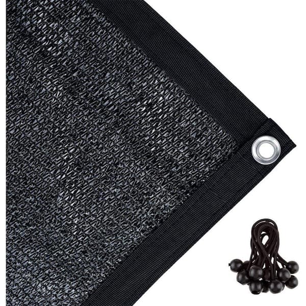 Shade Cloth Black 70% Sunblock Net UV Resistant for Greenhouse Garden Plant Pergola Patio Kennel, 10 ft. x 12 ft.