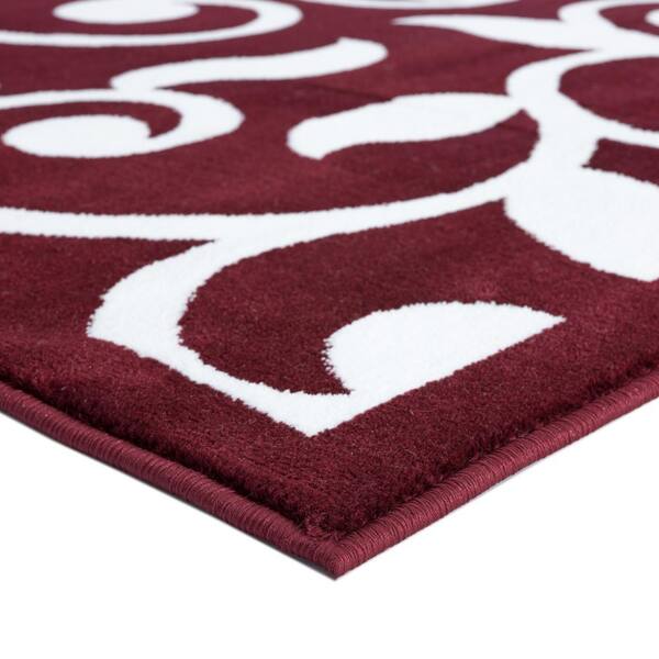 Sushome Area Rugs Modern Desing For, Red Gray And White Area Rugs