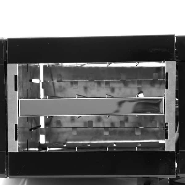 Better Chef 2-Slice Black Wide Slot Toaster 98580183M - The Home Depot