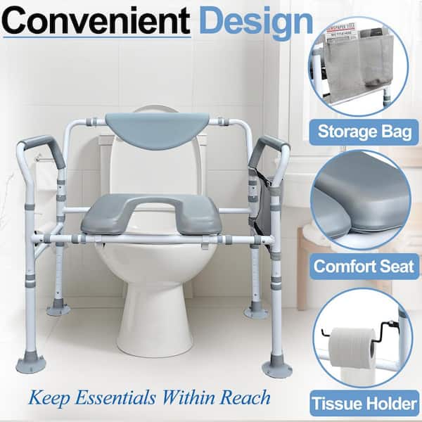 COMMODE CHAIR ポータブルトイレ 新品未使用 Wudkey Heavy Duty Bedside Commode, Extra-Wide Bariatric Commode
