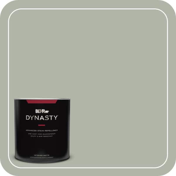 BEHR DYNASTY 1 qt. #ICC-56 Green Tea Matte Interior Stain-Blocking Paint and Primer