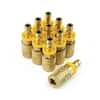 Primefit Extreme Performance 1/4 in. x 3/8 in. Brass Push-On Hose Barb  Industrial M-Style 6-Ball Coupler (10-Pack) XIC1438PB6-B10-P - The Home  Depot
