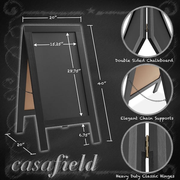 REGAL看板？ Casafield 40 in. x 20 in. A Frame Chalkboard Sign, Double-Sided