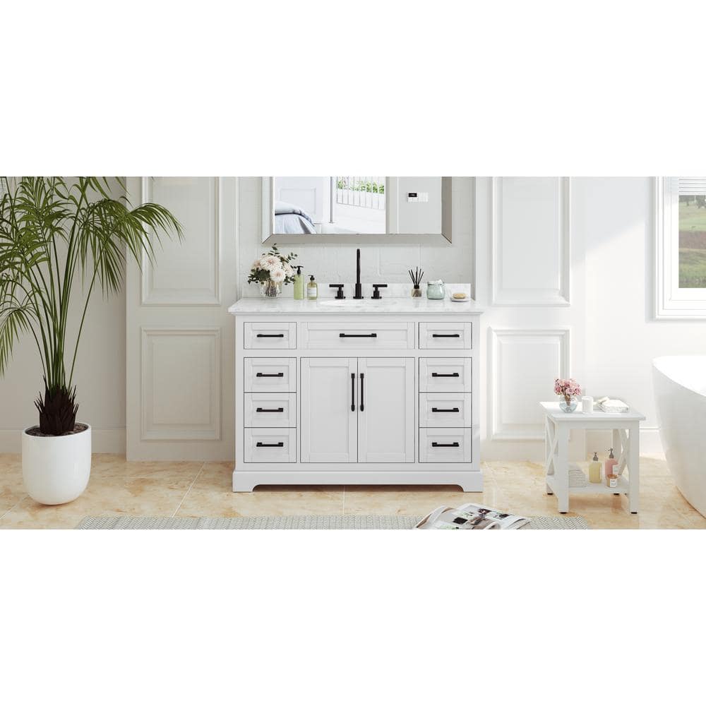 OrangeOne Wellington 48 in. W x 21.5 in. D x 35 in. H Single Sink ...