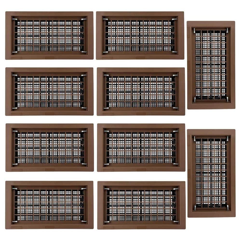 8 x 16 Automatic Foundation Vent Brown for Crawl Space Ventilation Replacement with Energy Saving Features 10 Pack price history on PriceWatchPro