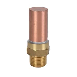 Quiet Pipes 1/2 in. x 1/2 in. Brass Compatible Copper Sweat Connection Water Valve Water Hammer Arrester