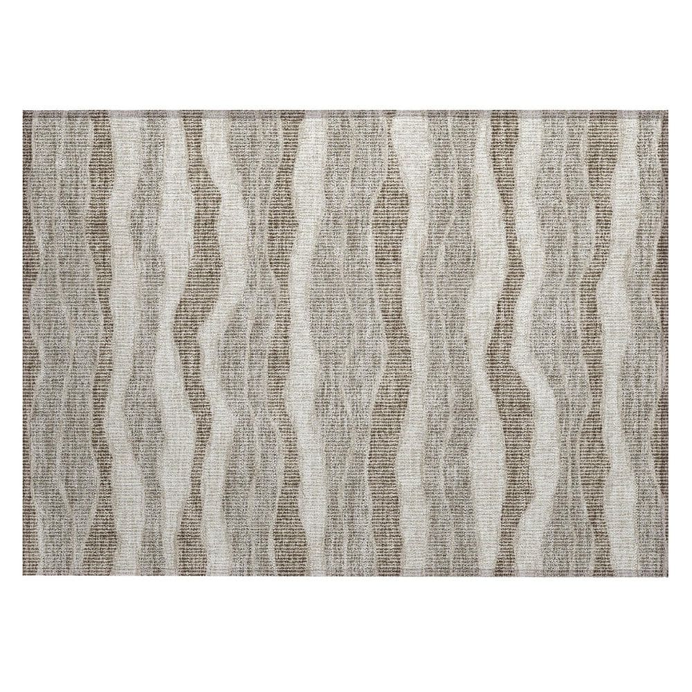 Chantille Machine Washable Indoor/Outdoor Abstract ACN2849 Beige 3 ft. x 4 ft. Area Rug price history on PriceWatchPro