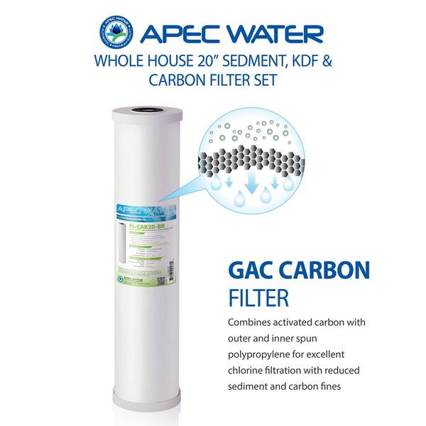 FI-SCALECAB20-BB APEC 20 Chlorine Removal and Anti-Scale Hybrid Specialty Water Filter 12,000 Gallons Capacity FI-SCALECAB20-BB APEC 20 Chlorine Removal and Anti-Scale Hybrid Specialty Water Filter 12,000 Gallons Capacity