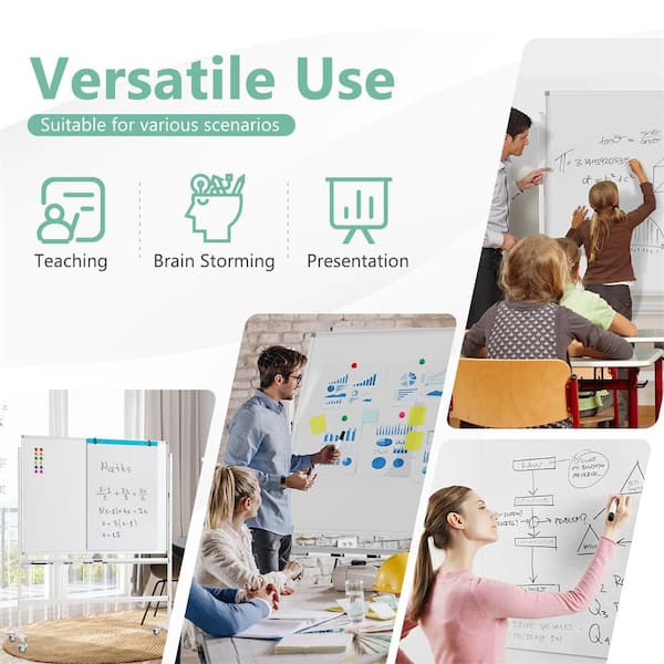 HONEY JOY Rolling Whiteboard with Stand 48