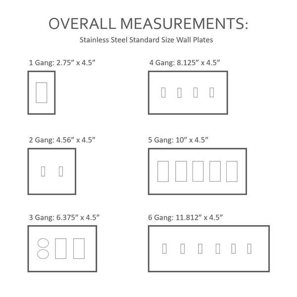 With Removable White Protective Film Bryant Electric SS1 1-Gang 1-Toggle Standard Size 302/304 Stainless Steel Wallplate With Removable White Protective Film Bryant Electric SS1 1-Gang 1-Toggle Standard Size 302/304 Stainless Steel Wallplate