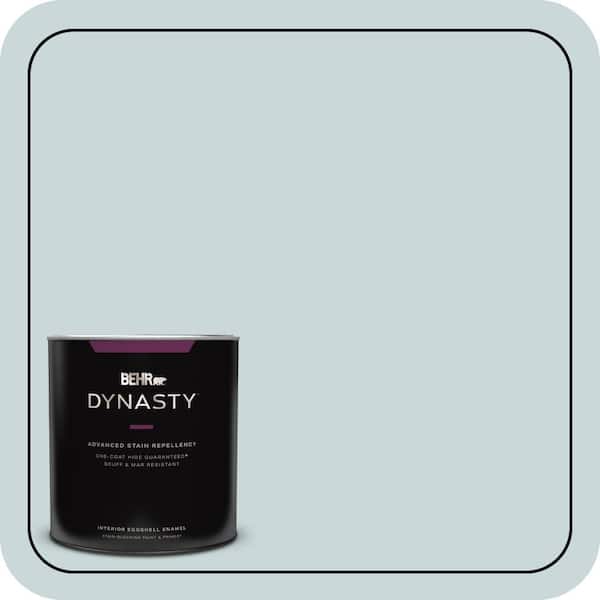 BEHR DYNASTY 1 qt. #PPU13-16 Offshore Mist One-Coat Hide Eggshell Enamel Interior Stain-Blocking Paint & Primer