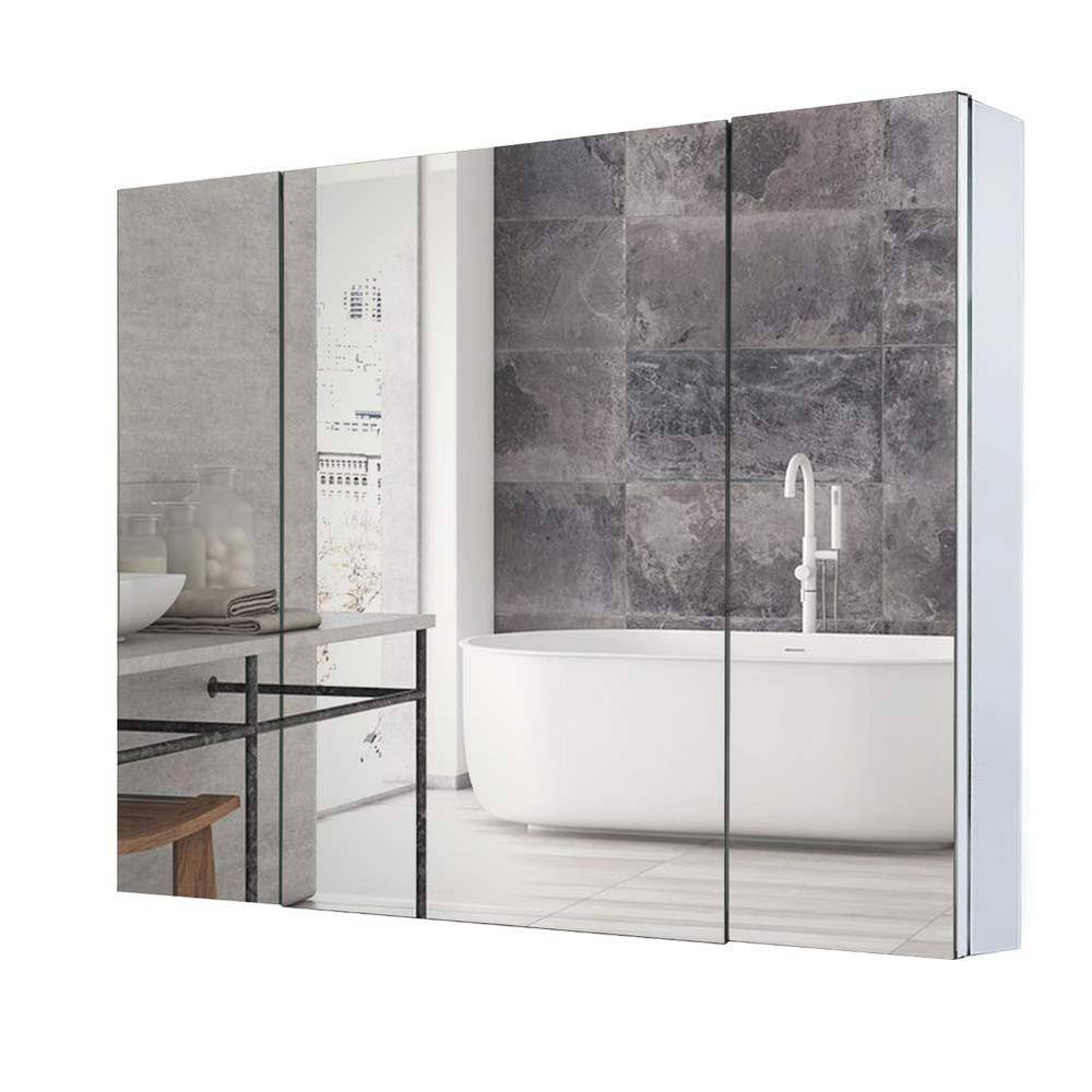 36 in. W x 26 in. H Rectangular Aluminum Recess or Surface Mount Medicine C