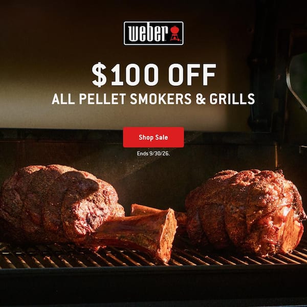Weber Smoque XL Wood Pellet Grill and Smoker in Black