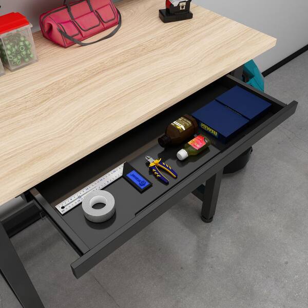 4Dock 48 in. W x 24 in. D 1-Drawer Workbench Table with Rubber