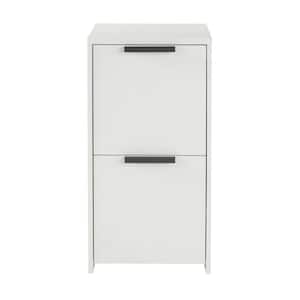 Braxten White Vertical File Cabinet with 2 Drawers (15.6 in. W x 30 in. H)