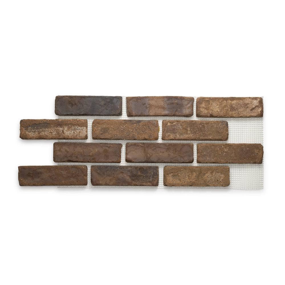 28 in. x 10.5 in. x 0.625 in. Brickwebb Chestnut Thin Brick Sheets - Flats (Box of 4 Sheets) price history on PriceWatchPro
