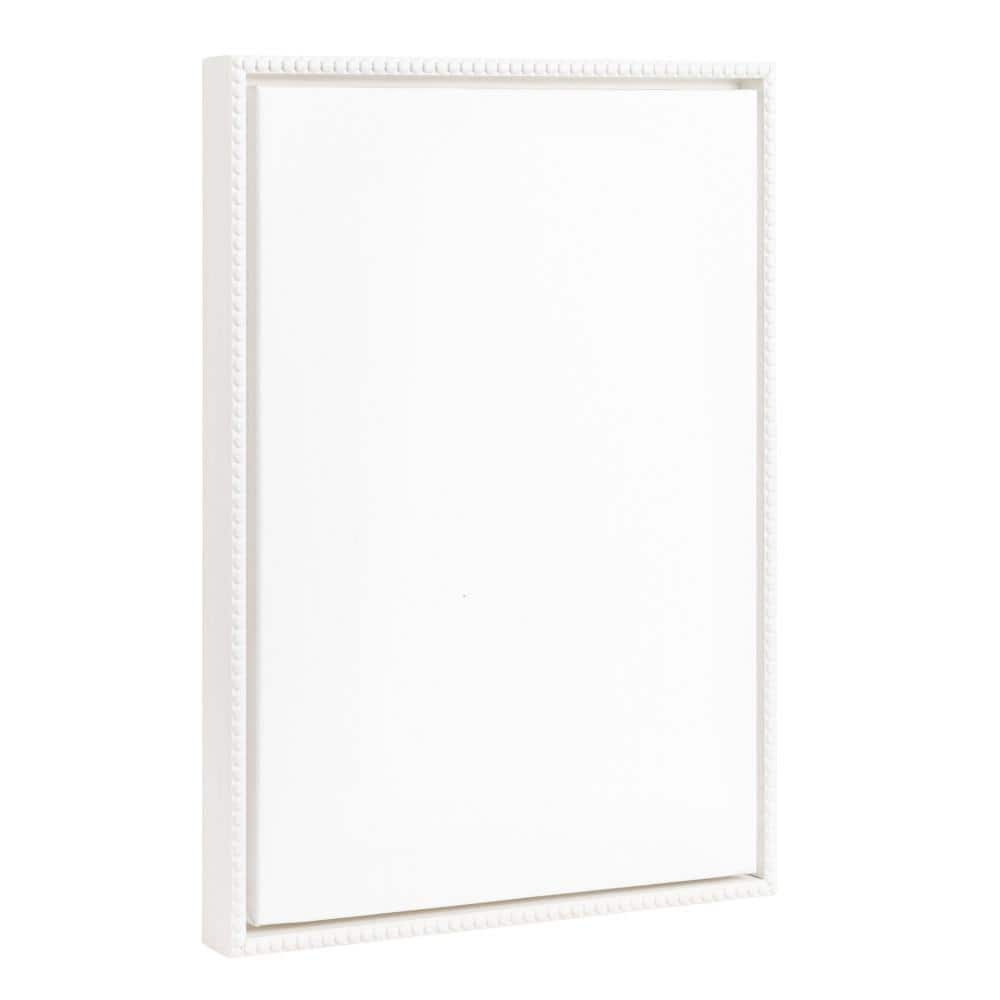 White Beaded Framed Canvas for Kids' Art Projects, 18" x 24"