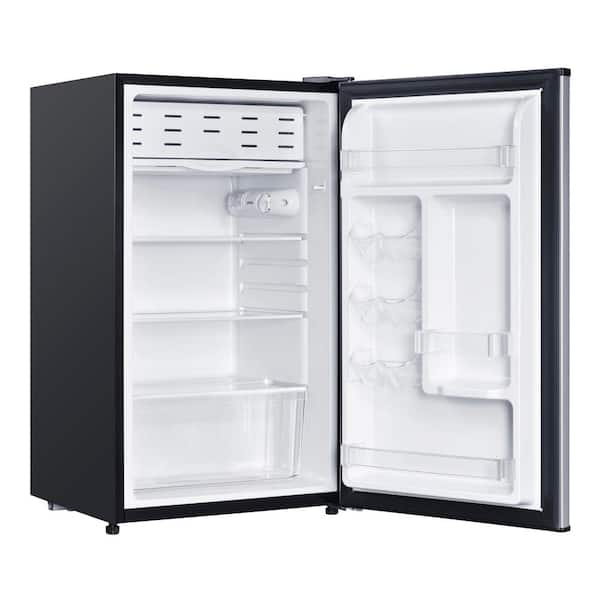 Magic Chef 4.5 cu. ft. 2 Door Mini Fridge in Stainless Look with Freezer  HMDR450SE - The Home Depot