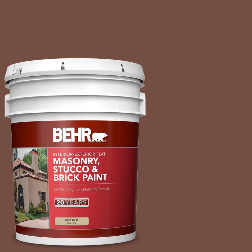 5 gal. #SC-129 Chocolate Flat Interior/Exterior Masonry, Stucco and Brick P