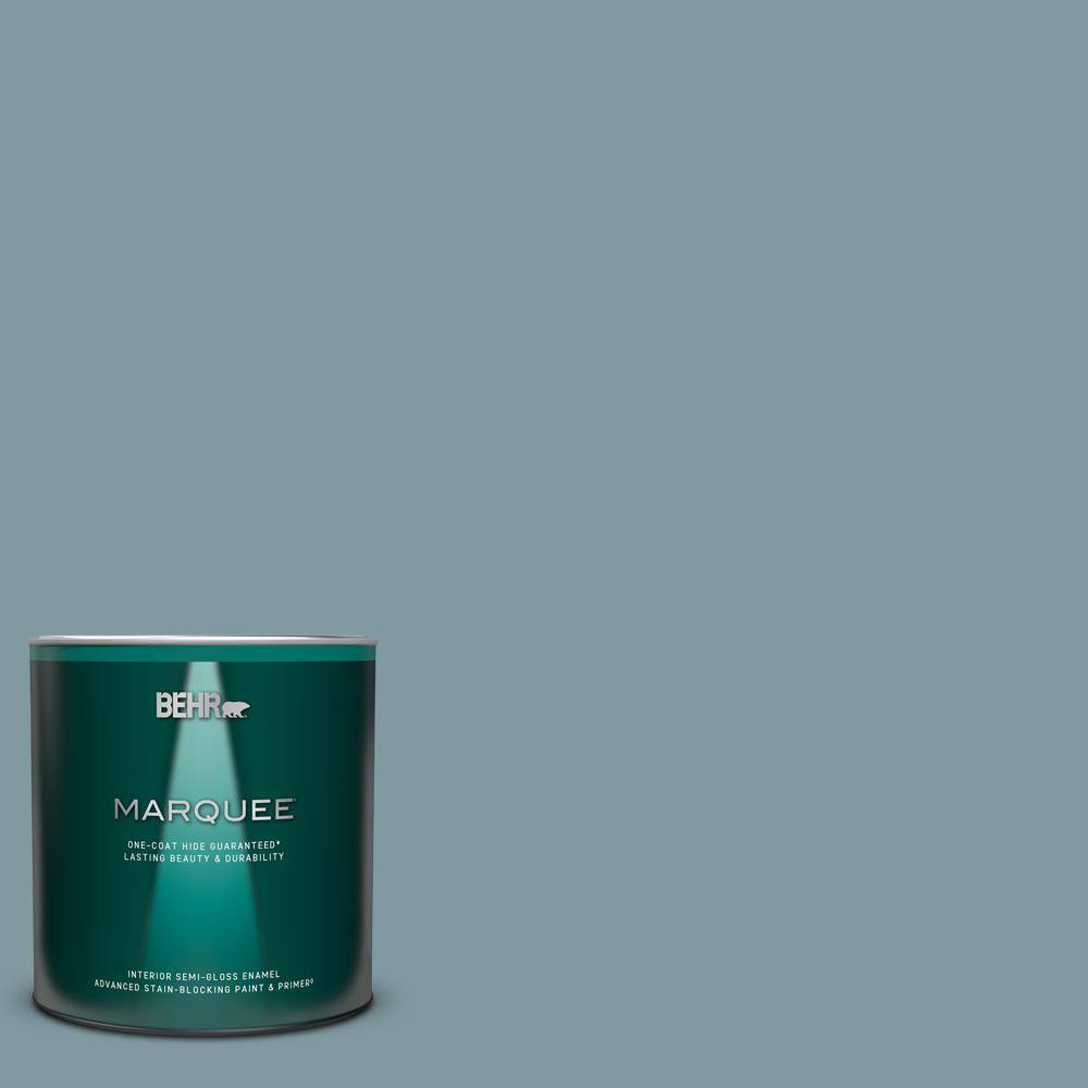 1 qt. #ECC-56-3 Lake View Semi-Gloss Enamel Interior Paint & Primer