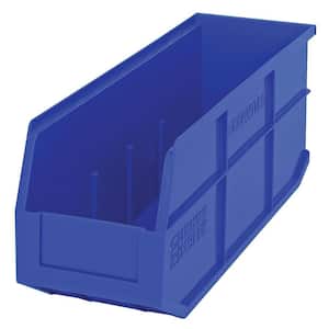 Stackable Shelf 13-Qt. Storage Tote in Blue (6-Pack)