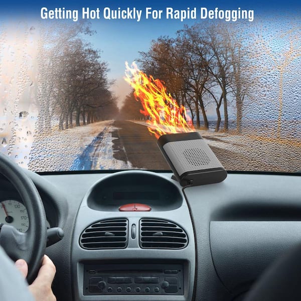 Defroster For Car Windshield 12/24V Windshield Defogger And Defroster 150W  Portable Heater With Air Purification