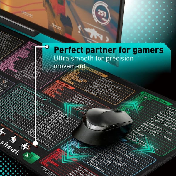 Yichuhaoxi Mouse Pad Excel Shortcut Keys Extended Large