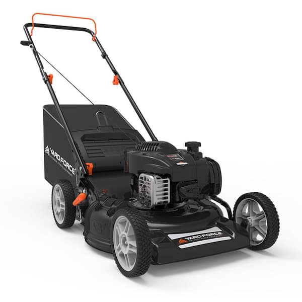 YARD FORCE 21 in. 140cc Briggs and Stratton e500 Engine 3-In-1 Gas Walk Behind Lawn Push Mower
