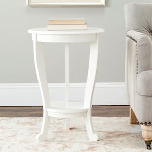 Mary Rustic White/Cream Side Table