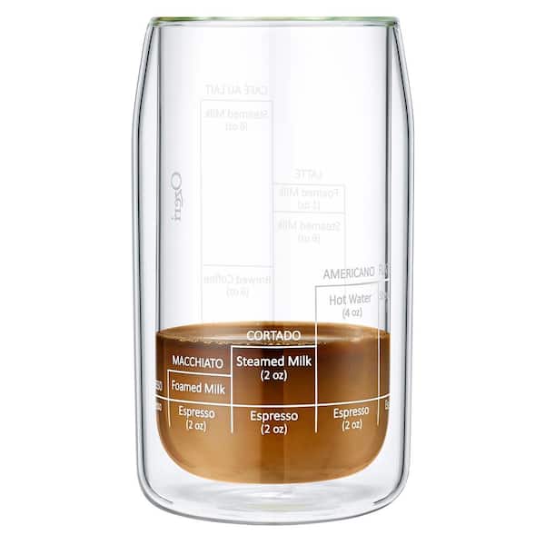 VEVOK CHEF Espresso Glass Cups Double Wall Glass