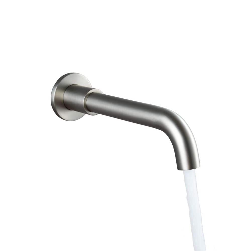 Round Wall-Mount Tub Spout with 360° Rotation in Brushed Nickel price history on PriceWatchPro