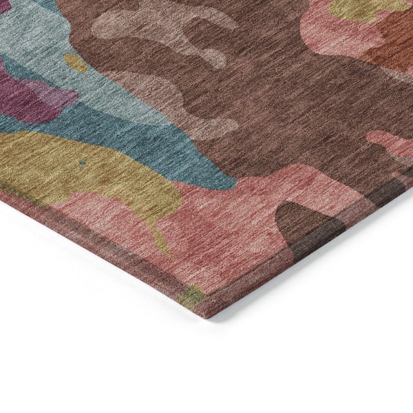 Chantille Machine Washable Indoor/Outdoor Abstract ACN2161 Pink 1 ft. 8 in. x 2 ft. 6 in. Accent Rug