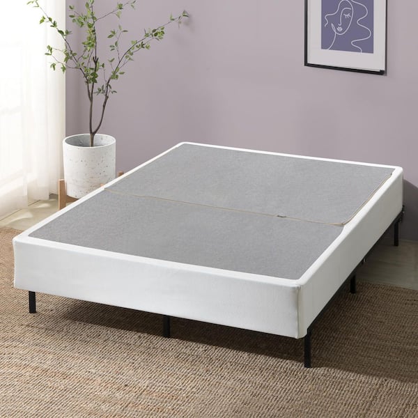 Zinus No Assembly Full White Metal Box Spring 9 in. Profile