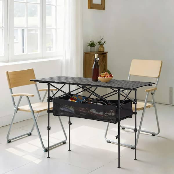 SKYSHALO Folding Camping Table, Outdoor Portable Side Tables