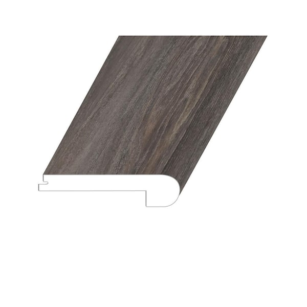 Montserrat Domaine Graphic Charcoal 1 in. T x 4.5 in. W x 94.5 in. L Vinyl Flush Stair Nose Molding