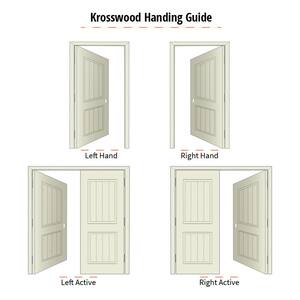 32 in. x 80 in. 1-Lite Clear Solid Hybrid Core MDF Primed Right-Hand Single Prehung Interior Door