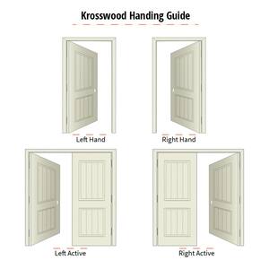 Krosswood Craftsman Rustic Knotty Alder Prehung Entry Door