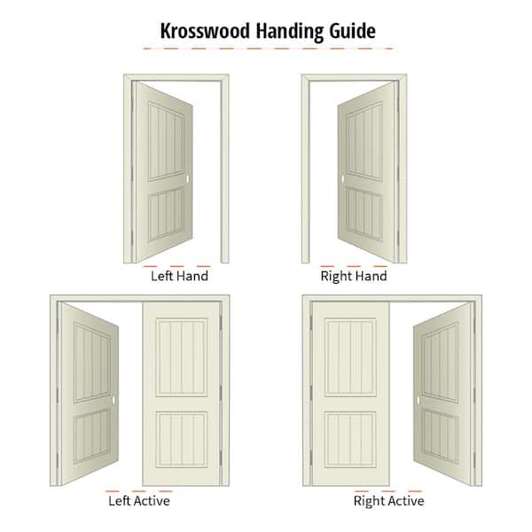 Krosswood Doors 60 in. x 80 in. Medit. Knotty Alder Left-Hand