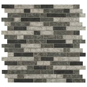 Urban Tapestry Interlocking 11.81 in. x 11.81 in. x 6 mm Matte Recycled Glass Mesh-Mounted Mosaic Tile (0.97 sq. ft.)